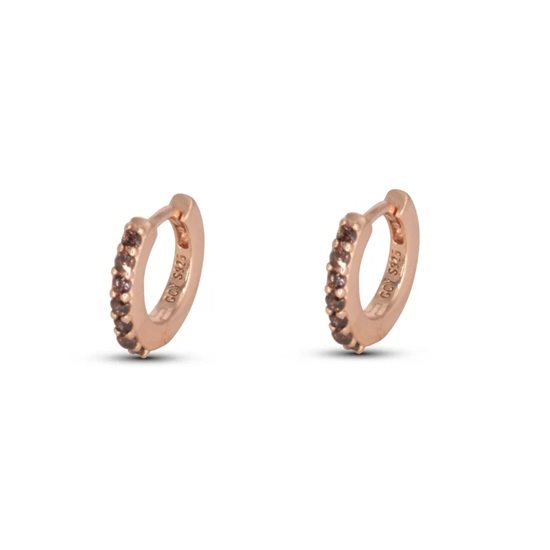 Orecchini Dilvdò Donna Hoop ring in Argento Zircone ORDLRBW - ORDLRBW